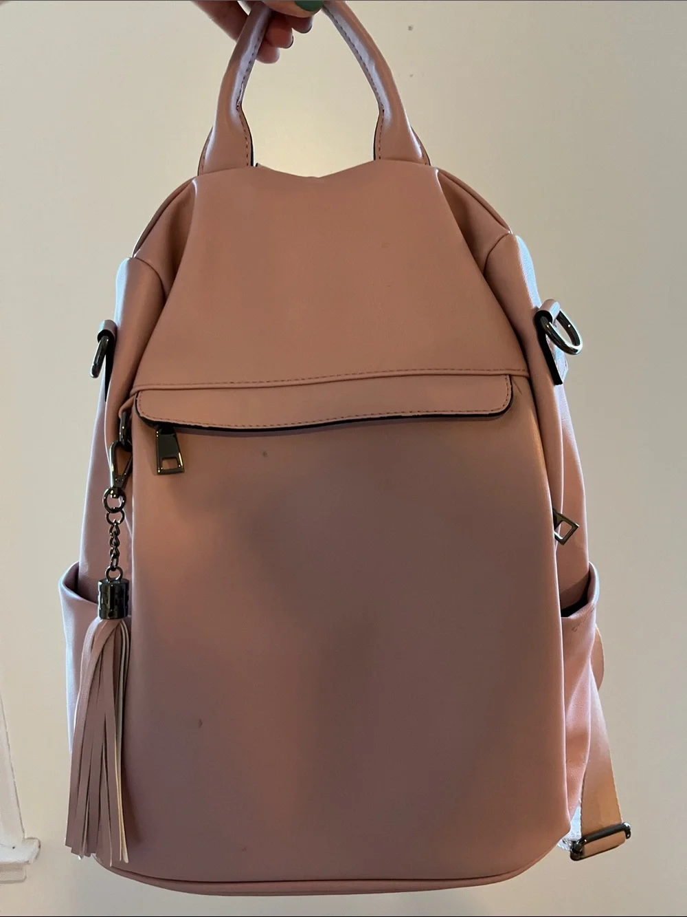 Stylish Blush Pink Women’s Backpack Tote